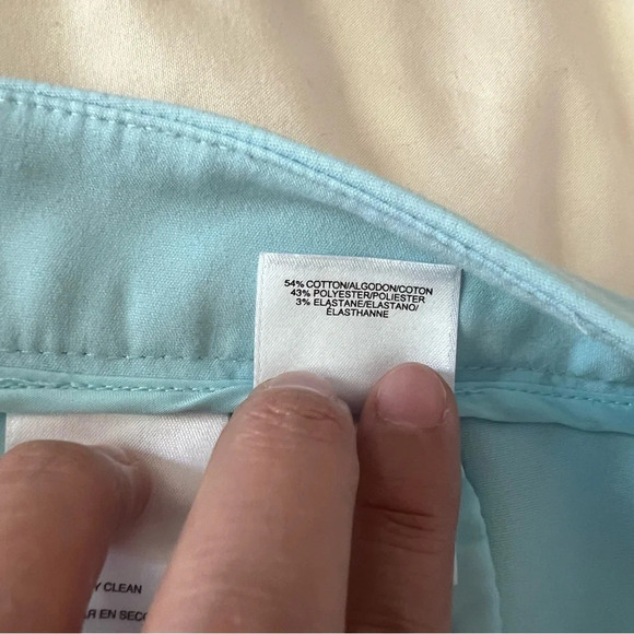 Anne Klein Women’s Light‎ Blue High Rise Tapered Leg Career Office Trouser Pants - Picture 14 of 16